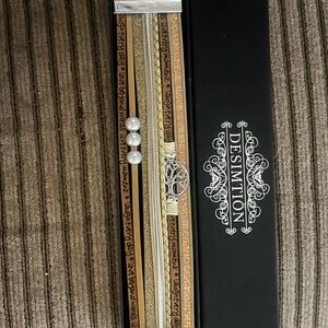 NWT- Destination Tree leather cuff bracelet - magnetic clasp